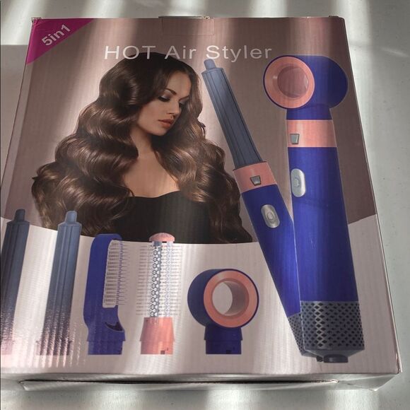 Hot Air styler 5 in 1 hair curling and blow drying tool Straightening NEW main image 7